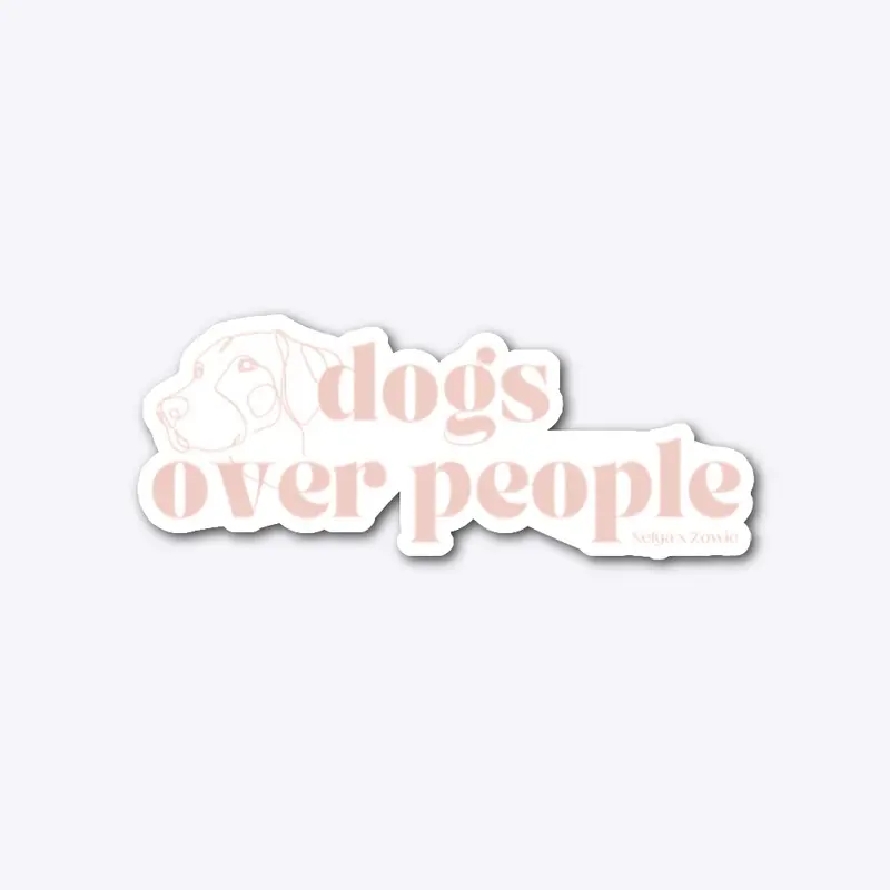 Dogs over People Sticker